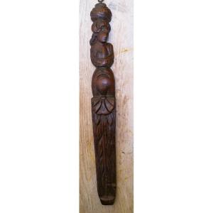 Scult Wood - Low Relief - Late 16th Century - Caryatid - High Period -