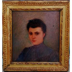 M. Vergeaud - Portrait - Oil On Canvas - 20th Century -