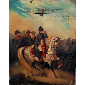 Hippolyte Bellange, Workshop - 19th Century French School - Emperor Napoleon I In Waterloo -