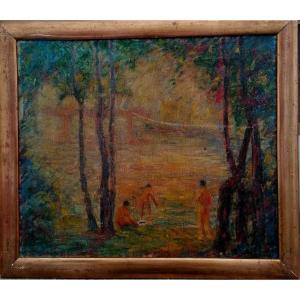 Max Kessler 1897-1981 - Post Impressionist Oil On Canvas - Swiss School - Circa 1930 -
