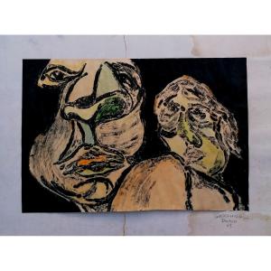 Gerhard Drach 1941-2011 - India Ink - Portraits - Austrian School - 