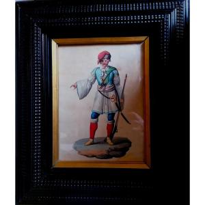 Michela De Vito - Ink And Watercolor - Albanian Colony Of Villabadessa - 1830 - 3/6 -