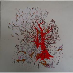 Phileas Dog - Illustrator At Oasp - Screen Printing - 20th Century -