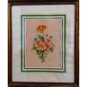 Vittorio Guidotti - Watercolor - Bouquet Of Flowers - 20th Century - 2/3