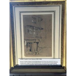 Drawing By Eugène Isabey, Born Eugène Louis Gabriel (1803-1886)