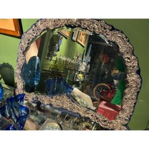 Large Solid Silver Mirror