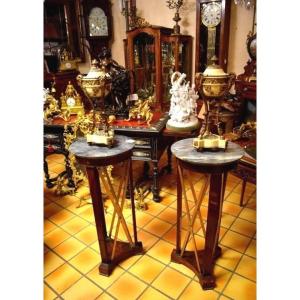 Pair Of Empire Style Pedestals