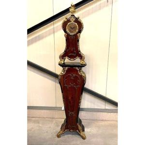 Louis XV Style Clock And Its Pedestal