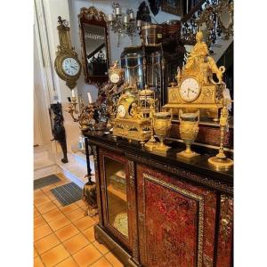Pair Of Gilt Bronze And Spath Fluor Vases