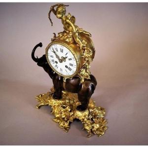 Louis XV Elephant Clock