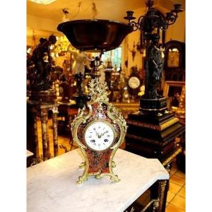 Small Boulle Marquetry Cartel Clock