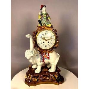 Palatial Size Louis XV Clock With Elephant 