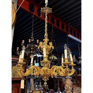 Gilt Bronze Chandelier
