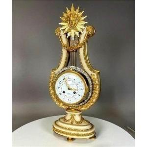 Napoleon III Period Lyra Clock