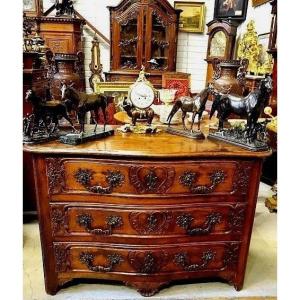 Solid Walnut Chest Of Drawers