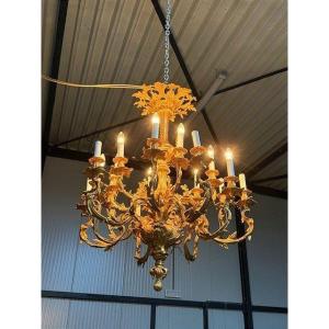 Large Rocaille-style Chandelier With 16 Arms