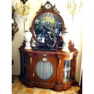 Victorian Sideboard With Sèvres Porcelain