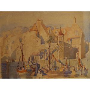 Fishermen In Honfleur At The Beginning Of The 20th Century