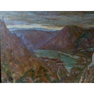 View Of Durnstein In Austria By Michel Katzaroff