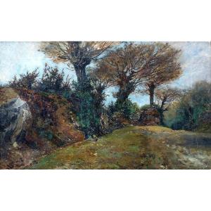 Nap By The Roadside By Jacques Guiaud (1810-1876)