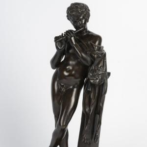 Barbedienne: Young Borghese Faun, 19th Century