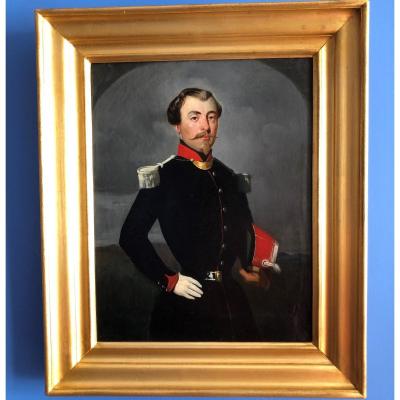 Portrait Of A French Officer, Napoleon III Period