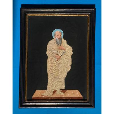 Saint Barthélemy: Popular Gouache On Canivet-style Embossed Paper, Late 18th C.