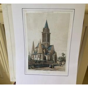 Color Lithographs. Illustrated Normandy