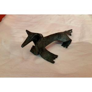 Bronze Dachshund Statue Signed Dan Zaretsky