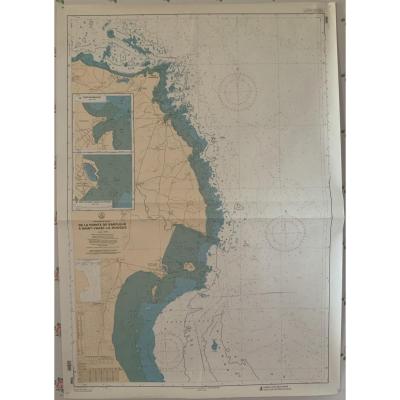 Marine Chart. North Coast Of France From Barfleur To St Vaast La Hougue