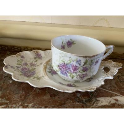 Lunch Mug. "selfish" In Limoges Porcelain