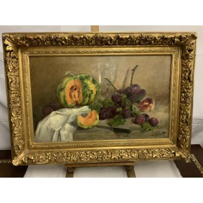 Louise  Gobert   1903-1986   Nature Morte  Aux Fruits
