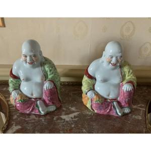 Pair Of Laughing Buddhas Nineteenth Mark Of Samson