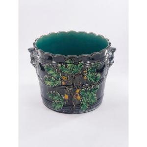  Planter In Barbotine Late 19th Century