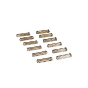 Set Of 12 Silver-plated Knife Rests, Christofle Silversmith, Aria Model.