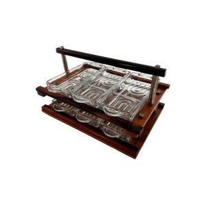 Original Wooden Display Stand With Compartments, Art Deco Period.