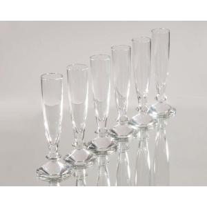 Set Of 6 Baccarat Crystal Vodka Glasses, Vega Pattern
