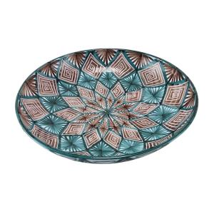 Glazed Ceramic Fruit Bowl Or Centerpiece, Robert Picault, Vallauris.