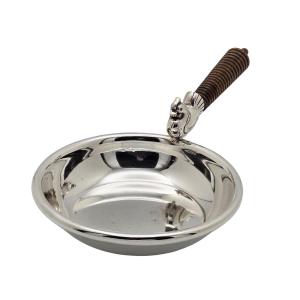 Silver-plated Lined Egg Pan, Louis Coignet Silversmith, Late 19th Century.