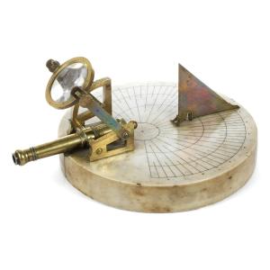 Sundial With Bronze And Marble Cannon. Milan, 1832 – Pasquale Cittelli