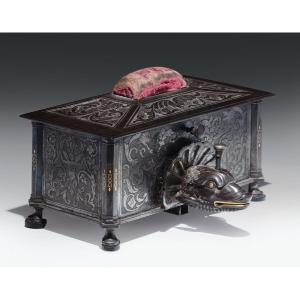 Iron Sewing Box, Italy Or Spain, Early 19th Century