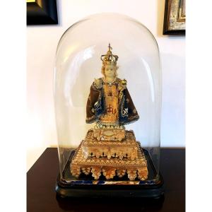 19th Century Wax Jesus Of Prague