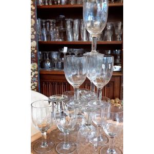 12 Water Glasses. Early 20th Century