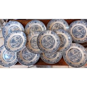 12 Yeddo Dessert Plates