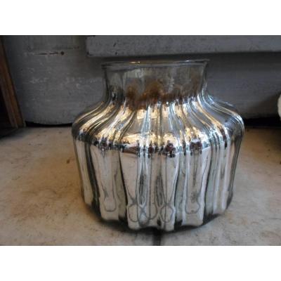 Important Eglomise Glass Vase Eighteenth