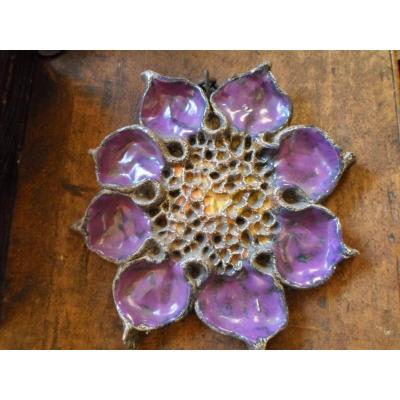 20th Century Faience Flower (sunflower)