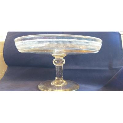 Round Crystal Dish XIX On Foot