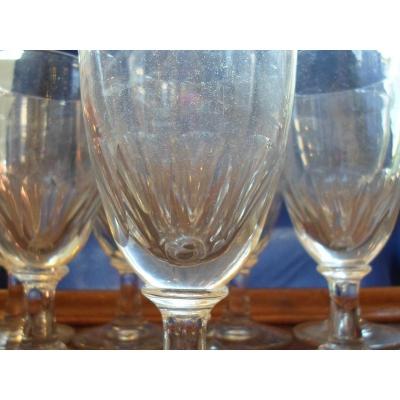 8 19th Century Cut Glasses