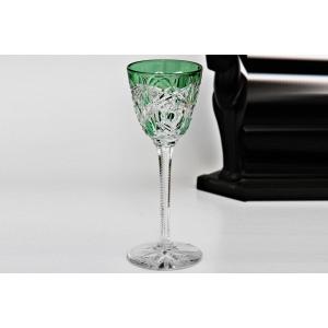 Baccarat Crystal Roemer Glass, Lagny Model, Green