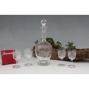 Baccarat Crystal Liqueur Set, Medicis Pattern